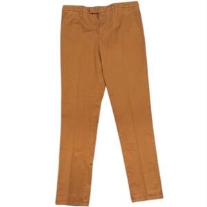 Boglioli Slim-Fit Cotton Hopsack Chino Pants IT48 Tabacco Sz 48